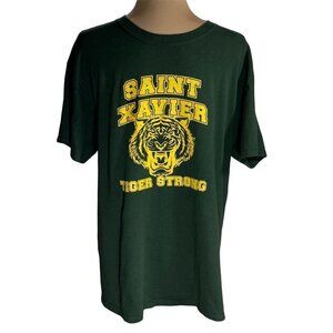 Saint Zavier "Saint X Tiger's" Louisville KY Spell out Graphic T-Shirt L Large